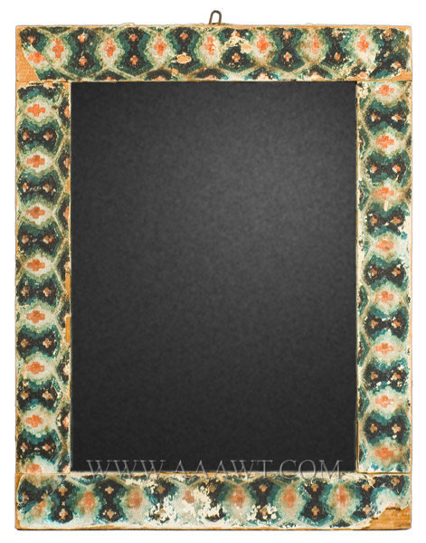 Wallpaper Covered Mirror, Antique, Woodblock Printed
First Quarter, 19th Century, entire view
